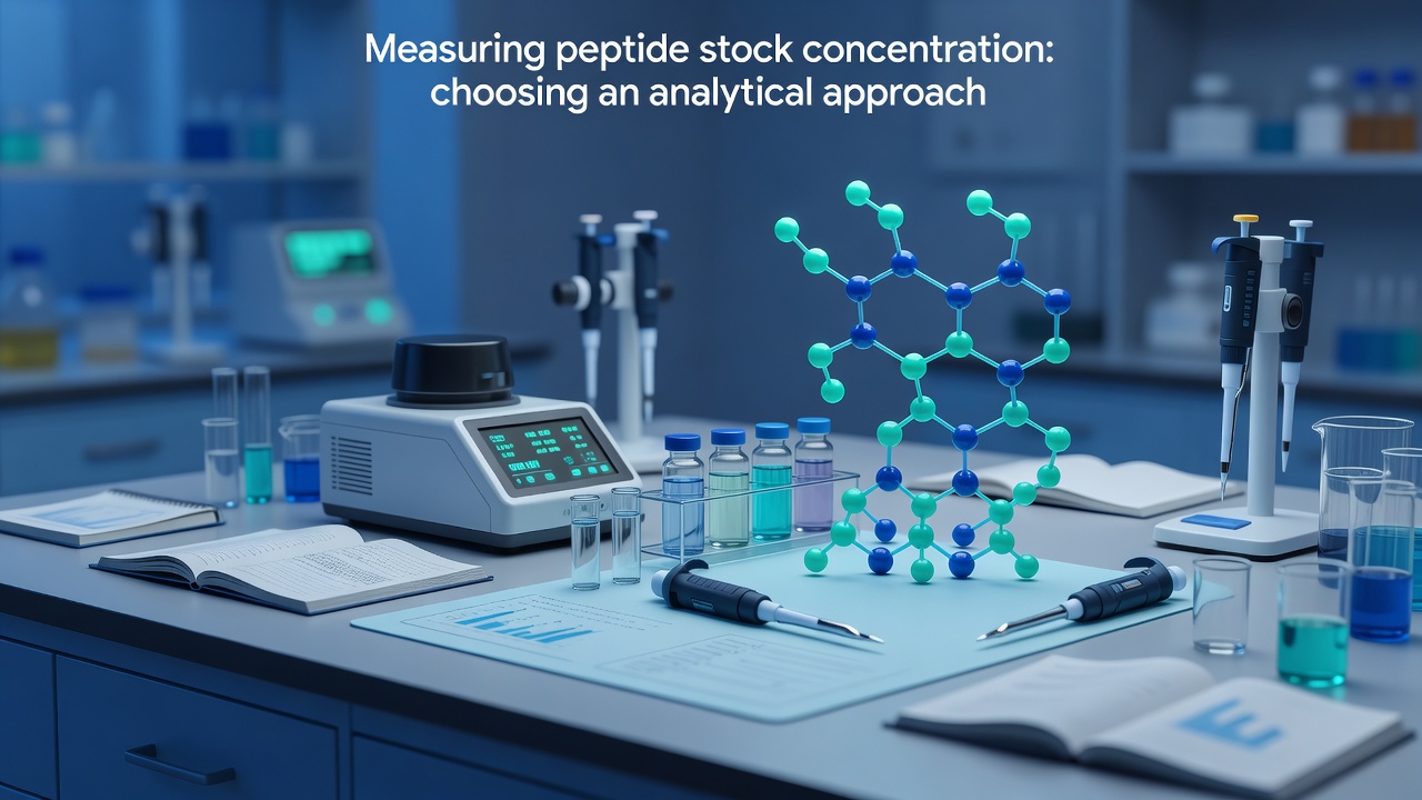 Measuring peptide stock concentration: choosing an analytical approach